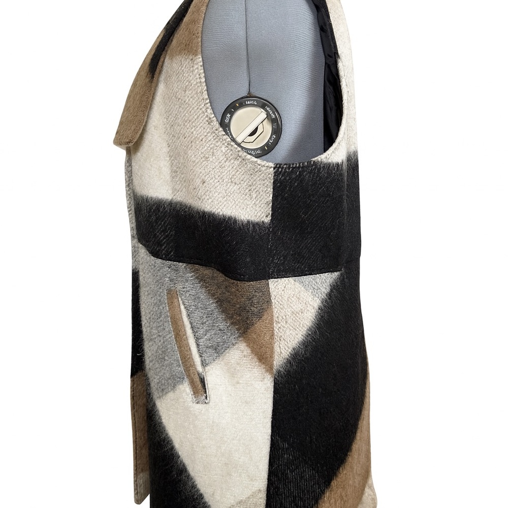 Luii Black and Gray Wool Vest - Picture 4 of 7